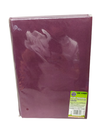 Barrilito Foamy Carta Terciopelo Morado Pk 10 Unidades Fleva005