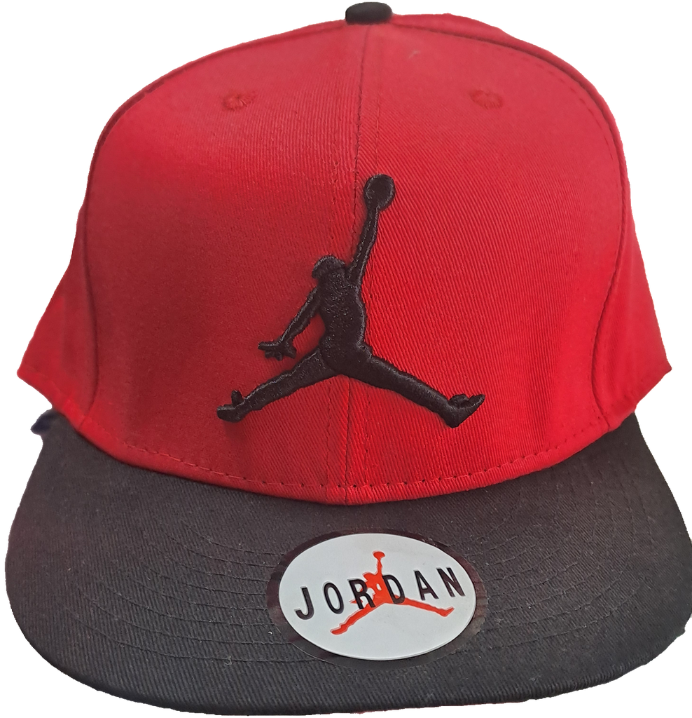 GORRA JORDAN ROJA Y NEGRO