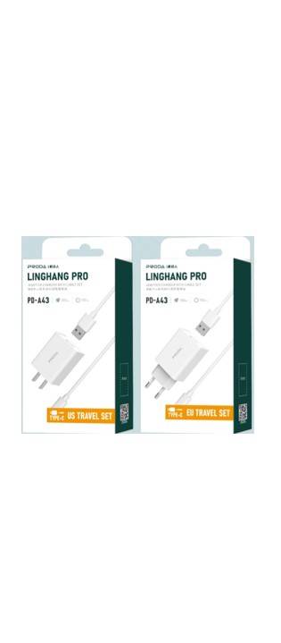 CARGADOR COMPLETO LIGHTNING PD-A43 PRODA