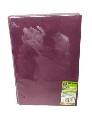 Barrilito Foamy Carta Terciopelo Morado Pk 10 Unidades Fleva005