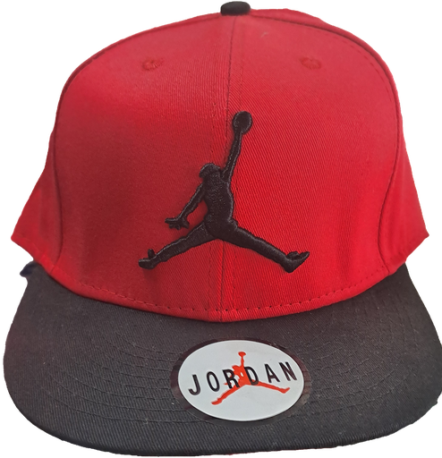 GORRA JORDAN ROJA Y NEGRO