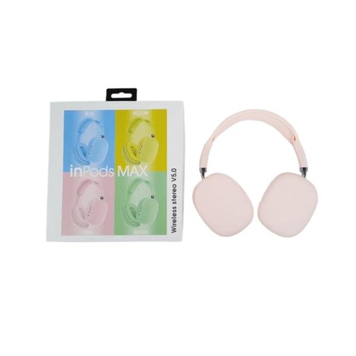 [MANMBT0223] AUDIFONOS MANOS LIBRES BLUETOOTH STEREO MP3 INPODS MAX ROSA