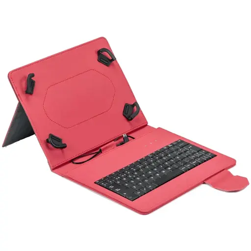 Agenda Universal Cuero 8 Pulgadas rosado con teclado 