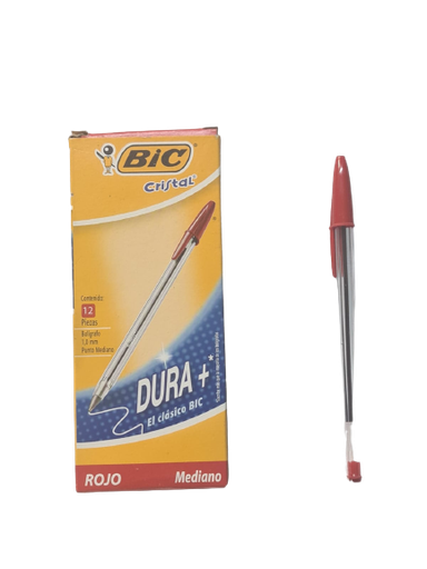 Bic Lapicero cristal clasico rojo