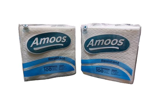 [5601856211128] AMOOS SERVILLETAS 22X22CM Paquete de 100